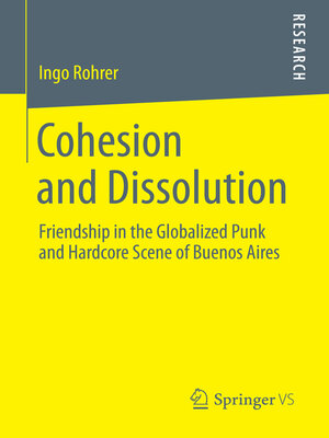 cover image of Cohesion and Dissolution